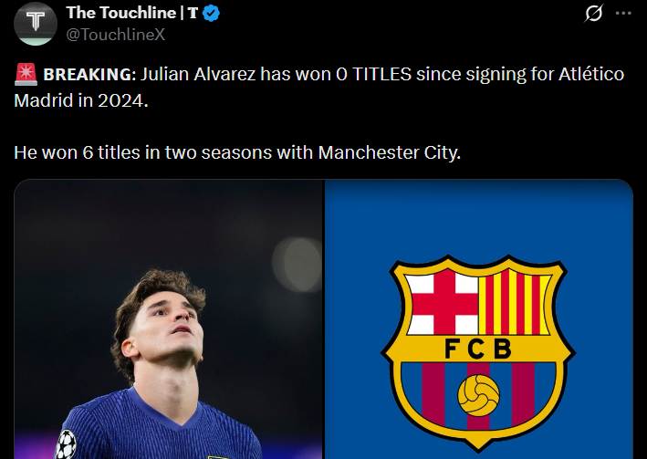 Trofea Alvareza w Manchesterze City vs. Trofea Alvareza w Atletico :V